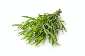 estragon bunch on a white background