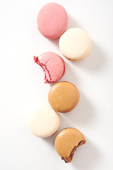 Beautiful Sweet and colourful french macaroons.