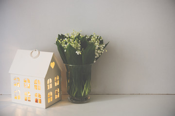 home decoration, lilies of the valley