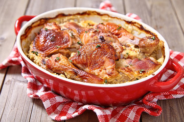 Baked chicken legs with honey