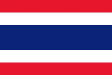 Fotobehang Flag of Thailand © 12ee12