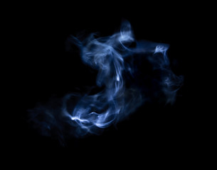 Smoke on black background