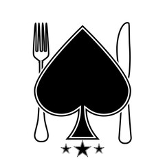 Fototapeta premium Logo for poker and casino