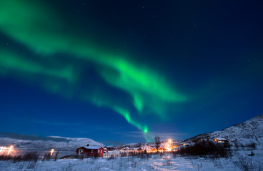 Northern lights. Aurora borealis