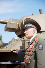 Veteran of the Battle of Stalingrad colonel Vladimir Turov