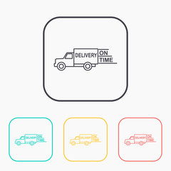 delivery truck vector icon