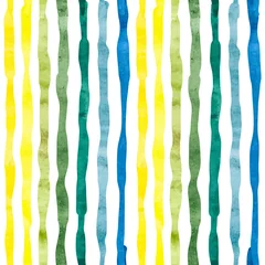 Photo sur Plexiglas Rayures verticales Fond dépouillé d& 39 aquarelle. Bandes verticales sur blanc. Modèle sans couture. Fond d& 39 écran vectoriel.