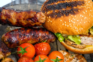 Steak On Grill