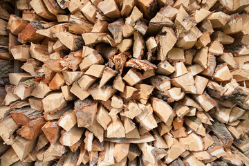 Brennholzstapel