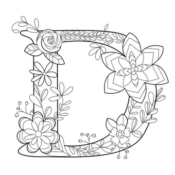 the letter d coloring pages