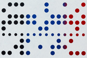 Background macro of perforated punched tape