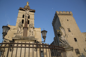 Avignon Cathedral and Palais des Papes Palace