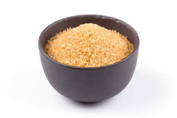brown sugar in a dark bowl