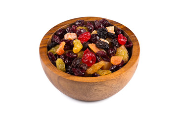 Mix variety of dried fruit