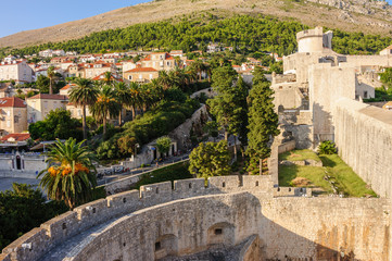 Dubrovnik west defense walls