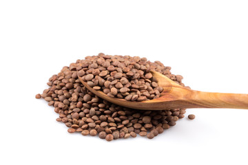 Lentils Isolated on White Background