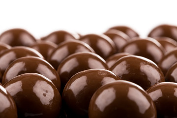 Multiple chocolate ball candies