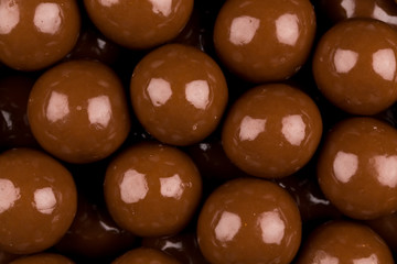 Multiple chocolate ball candies