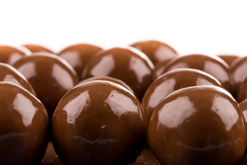 Multiple chocolate ball candies