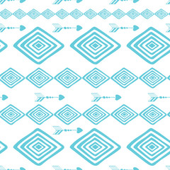 Geometric abstract blue and white seamless hand drawn texture designs for backgrounds.