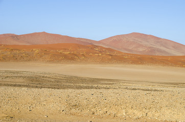 Fototapeta na wymiar Dunes in Namib Desert, Namibia.