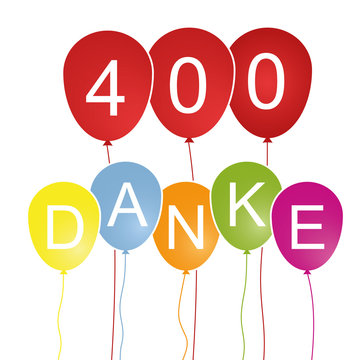 400 Danke - Luftballons