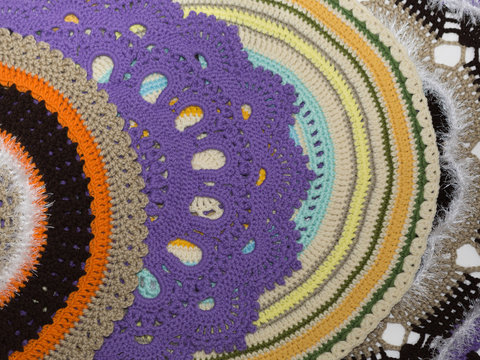  Colorful handmade knitted rugs