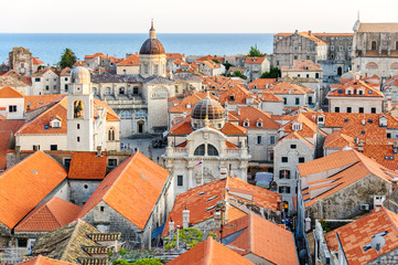 Fototapeta na wymiar Dubrovnik bird's eye view