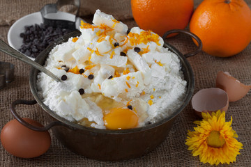 Butter Flour Egg Orange Zest Chocolate Chips