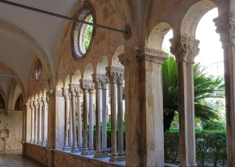 Dubrovnik Franciscan monastery cloister colonnades