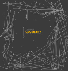 Modern minimalistic geometric abstract background