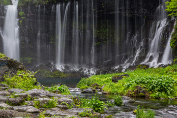 The beautiful Shiraito Falls, Fujinomiya, Shizuoka, Japan