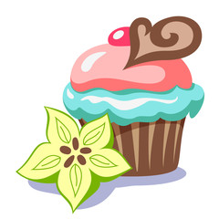 cake with chocolate