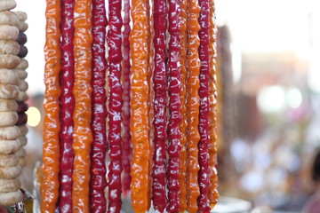 Dried fruits and churchkhela