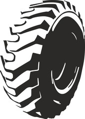 black tyre symbol