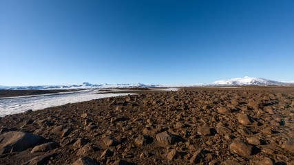 Volcanic icelandic landscape