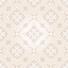 Vintage seamless texture on light beige.