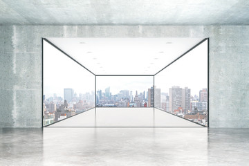 Empty concrete interior