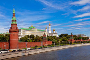 Fototapeta na wymiar Panorama view on Kremlin in Moscow, Russia