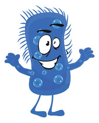 bacteria and germ characters - vector