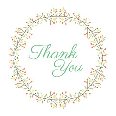 Obraz premium Floral Frame Collection. Set of cute retro flowers arranged un a shape of the wreath perfect for thank you card wedding invitations and birthday cards