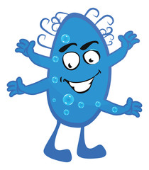 Obraz premium bacteria and germ characters - vector