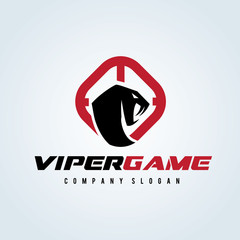 Viper logo. Snake emblem. Snake logo