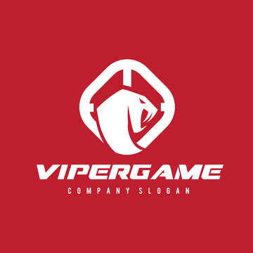 Viper logo. Snake emblem. Snake logo