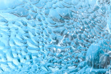 Iceberg texture close up, ice lagoon Joukulsarlon