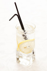 cocktail with lemon