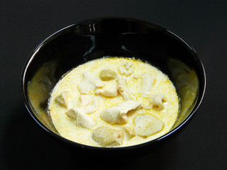 thai food - tom kha gai - thai chicken coconut soup