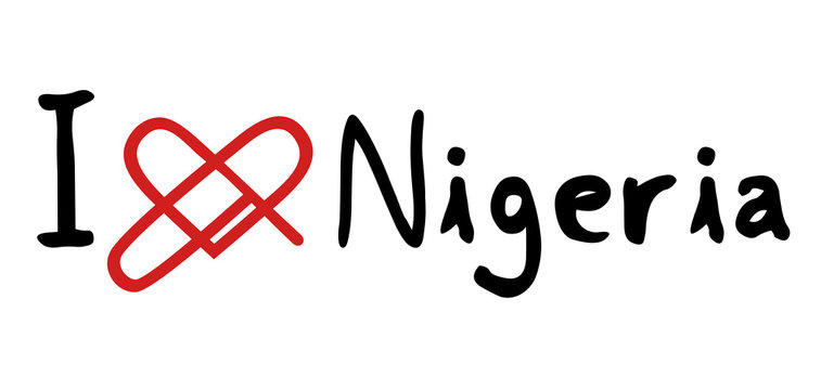 Nigeria love icon