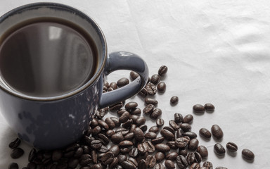 Coffe and Beans from Top