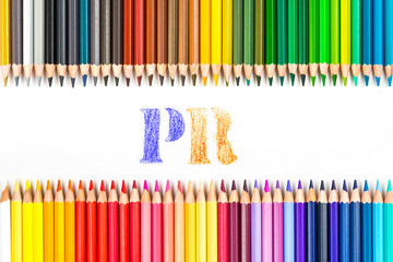 PR drawing by colour pencils